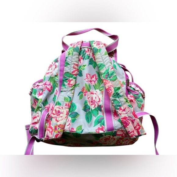 Matilda Jane Carry It All Diaper Bag Backpack Brilliant Daydream Pink Floral - Picture 4 of 14